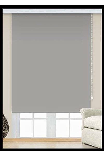 venedik home Brilliant Stor Perde Açık Gri Renk Mat Kalın Kumaş (KETEN) 1.kal...