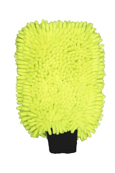 DNS HOME 1Pc Yellow Pasta Microfiber Cleaning Double Sides Glove Mop And Car Washing Drying Glove Mop