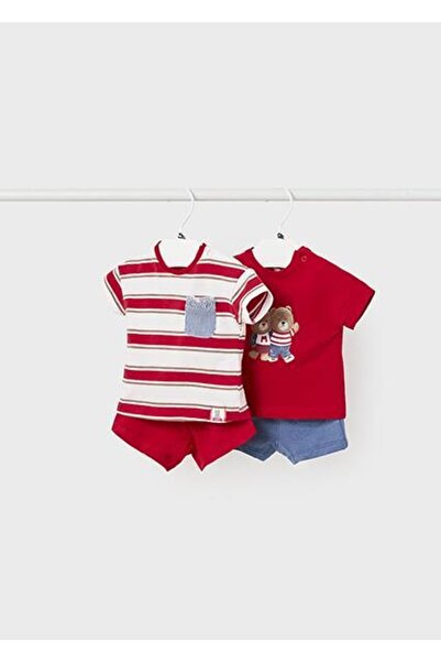 MAYORAL Erkek Bebek Kırmızı Takım 4 Parçalı
