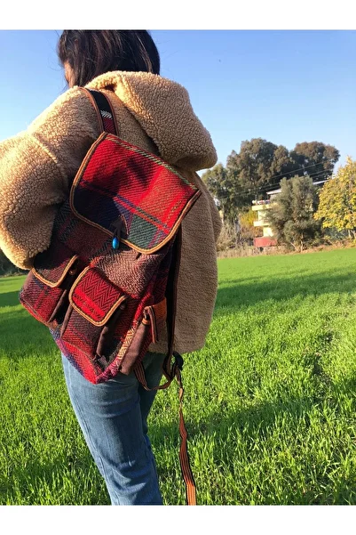 Wotrart Ethnic Patterned Kilim Backpack - Handmade Woven