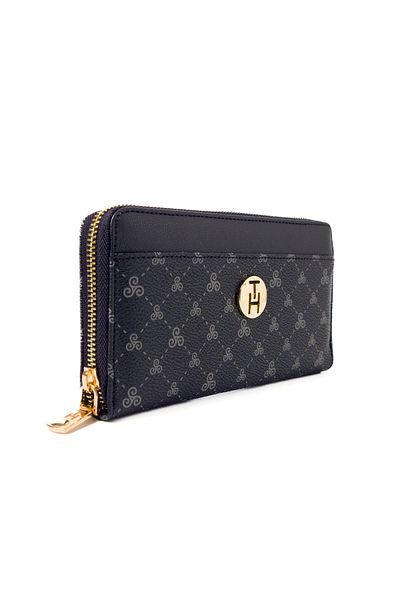 TH Women's Wallet & Card Holder Th-ys99-yc0004-l Black Logo