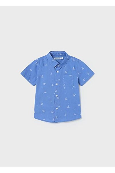 MAYORAL Baby Boy Navy Blue Shirt