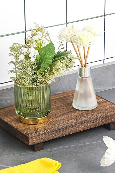 Alyones Ahşap Yükseltici Tepsi Sabun, Mutfak Lavabo Için Stand Sabun Tepsisi