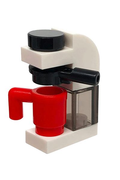 LEGO Custom Moc Accessory Design Minifigure 6 Pieces Small Coffee Machine Yellow Cup