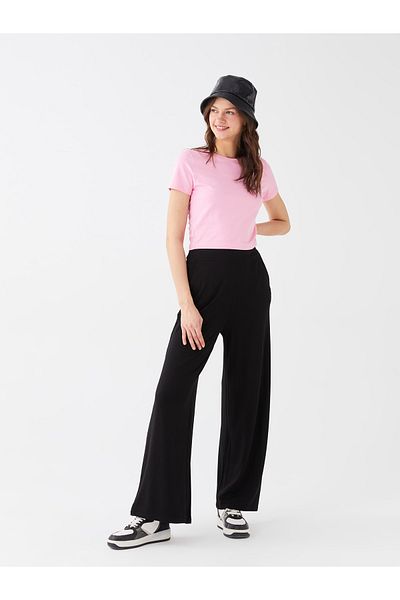 LC Waikiki Damenhose mit weitem Bein und Standard-Passform