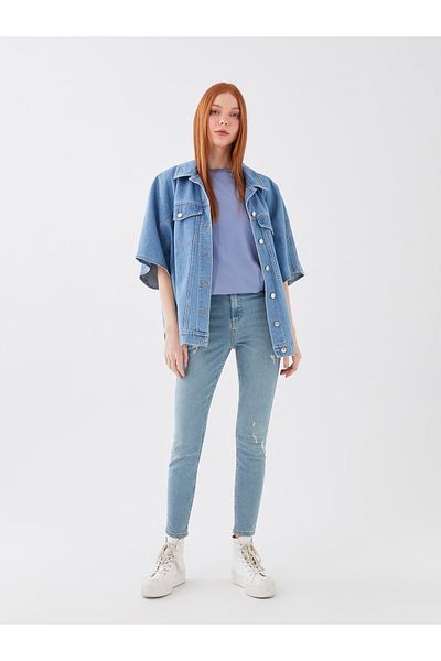 LC Waikiki Ψηλόμεσο γυναικείο τζιν παντελόνι Super Skinny Fit