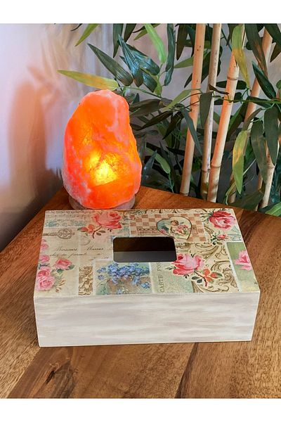 Fun Life Handmade Wooden Tissue Box