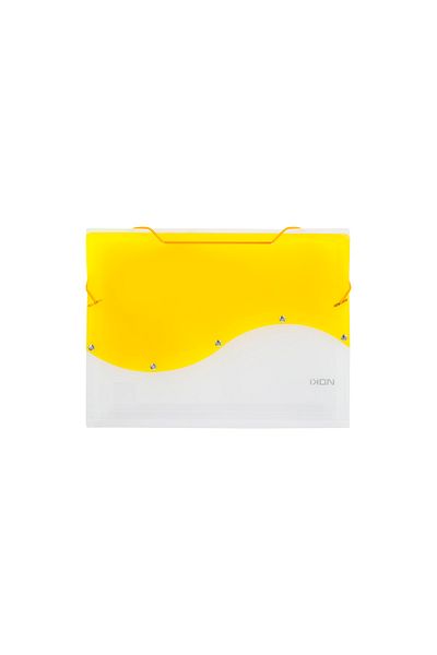 Noki S Series Elastic 12 Compartment File Yellow
