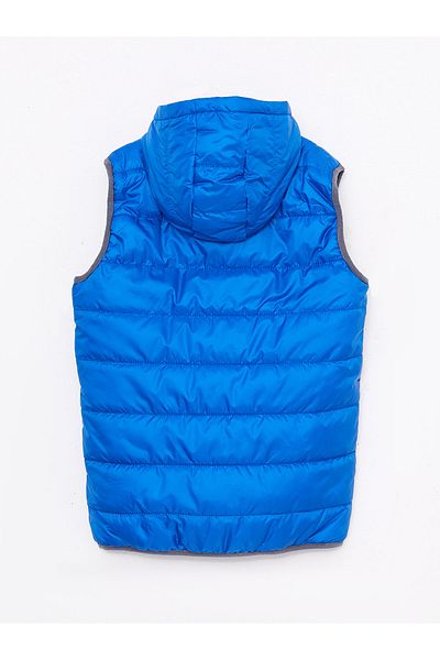 LC Waikiki Hooded Basic Boy Puffer Vest