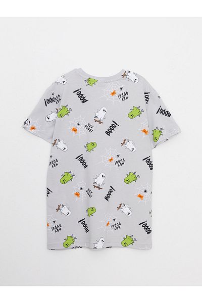 LC Waikiki Boy - Crew Neck Printed Cotton Short Sleeve T-Shirt