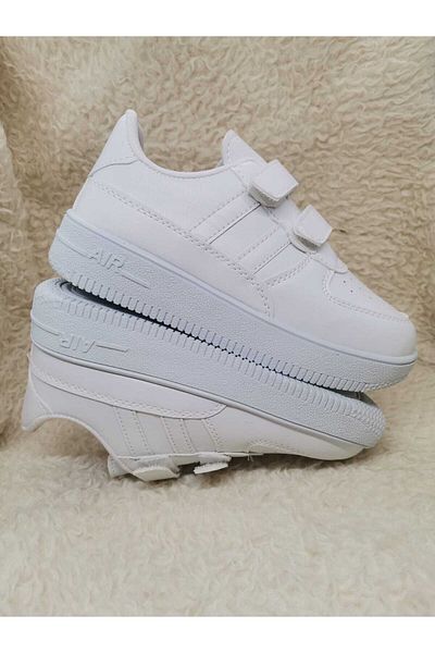 My Hafhaf Pantofi sport albi pentru copii, confortabili, respirabili