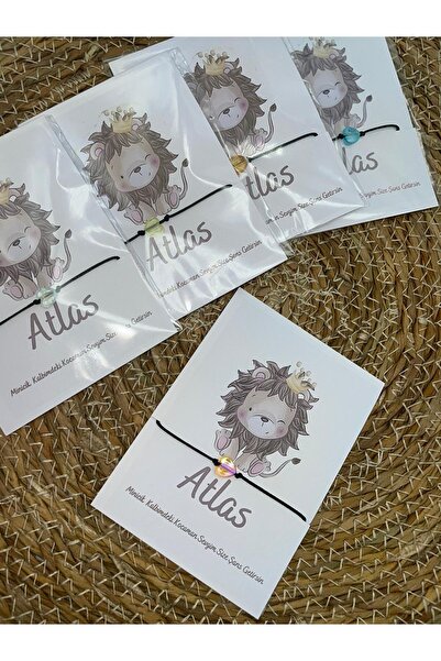 lilamtasarım تصميم ليلام 18 قطعة هدية عيد ميلاد الطفل سوار محظوظ مرحبًا بالطفل