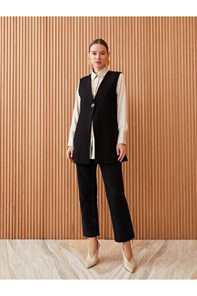 LC Waikiki V Yaka Düz Kadın Yelek