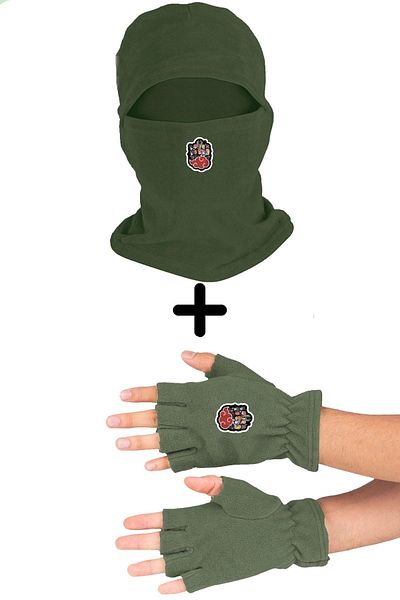 herotasarım Σετ γάντια Naruto Fleece Cut - Balaclava Bll3767