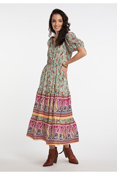 USHA FESTIVAL Midikleid a Paisley-Print karnea