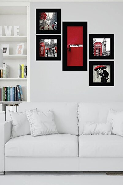 NT Handmade Parçalı Çerçeve Görünümlü Mdf Tablo - Salon Oturma Yatak Odası Of...