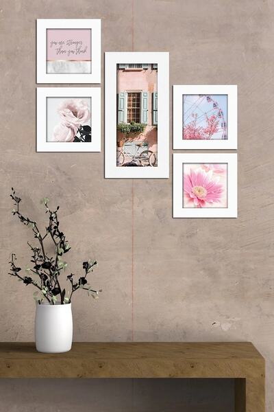 NT Handmade Parçalı Çerçeve Görünümlü Mdf Tablo - Salon Oturma Yatak Odası Of...