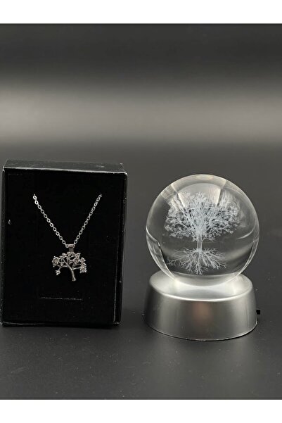 Masalsı Concept Hayat Ağacı Kolye & Ağaç Figürlü Cam Küre Sevgiliye,anneye,eş...