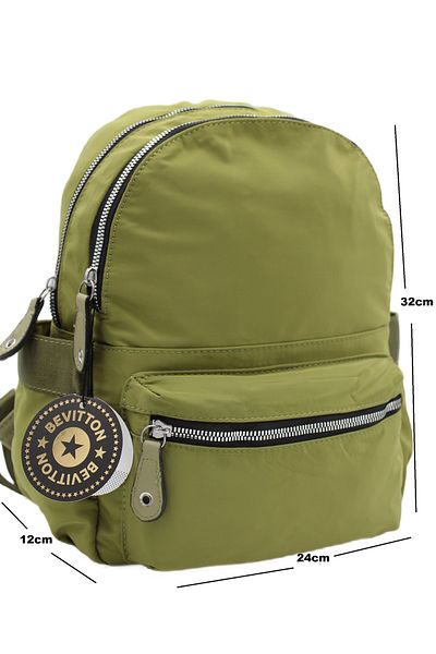 Bevitton Special Diagonel Fabric Women's Medium Size Imported Green Backpack 5350