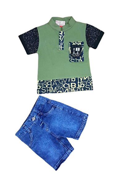 ARAS Set de accesorii cu pantaloni scurți din denim