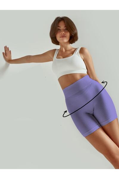MİSTİRİK Pantaloni scurți din twill model Dublin Pantaloni scurți pentru ciclism motociclist Pantaloni scurți model fără sudură Pantaloni scurți sport Liliac