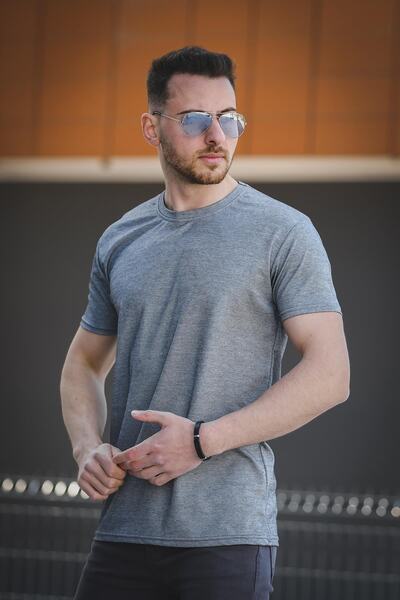 Oksit Tricou pentru bărbați pentru antrenament zilnic de bază din bumbac text...