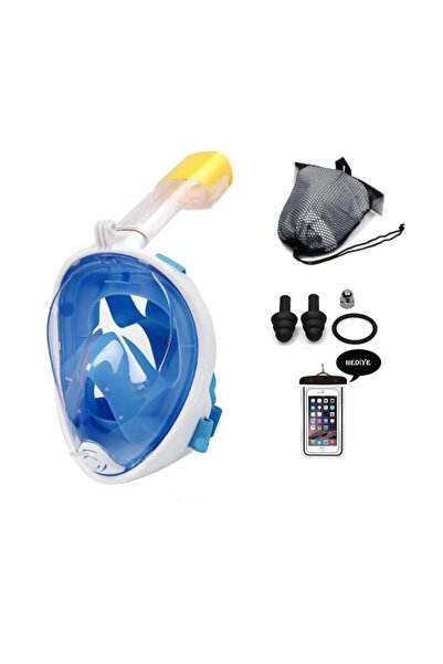DUHALINE Tam Yüz Dalış Maskesi Buğu Önleyici Şnorkel Fullface Yüzücü Maskesi