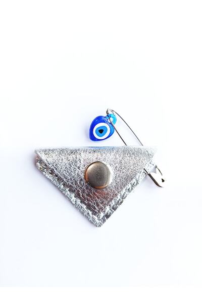 ViP GiFT Mini Bebek Cevşen Dualı Kolye Muska Hakiki Deri El Yapımı Üçgen