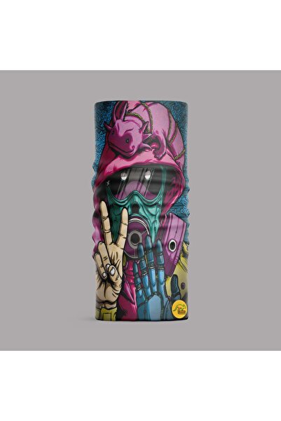 Buffalo باندانا متعددة الأغراض بتصميم فني