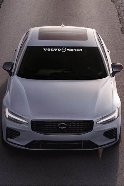 STİCKERCI BEY 50*5 Cm Volvo Motorsport Vehicle Windshield Sticker Label Cover...