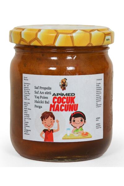 APİMED Kids Doğal Arı Ürünleri Karışımı | Arı Sütü, Propolis ve Bal (200gr)