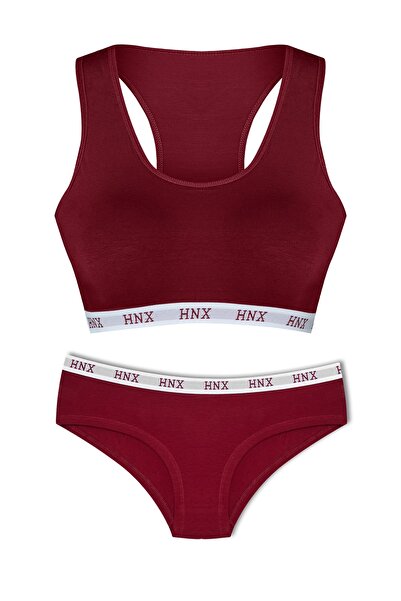 HNX Σετ εσώρουχα από βαμβακερό μπουστάκι και Hipster