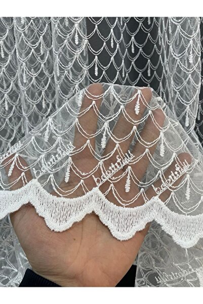 Cortibo Κουρτίνα από τούλι με σχέδια σταγόνας (χωρίς πιέτες)