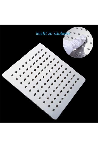 NEFA YAPI 25x25 Kare Tepe Duş Başlığı 304paslanmaz