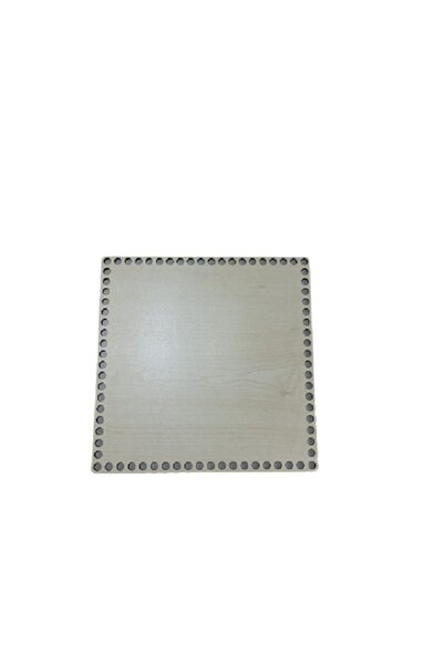 3mm 12 X 12 Wooden Square Basket Tray Knitting Plate Perforated Base Crochet Basket Underplate Base