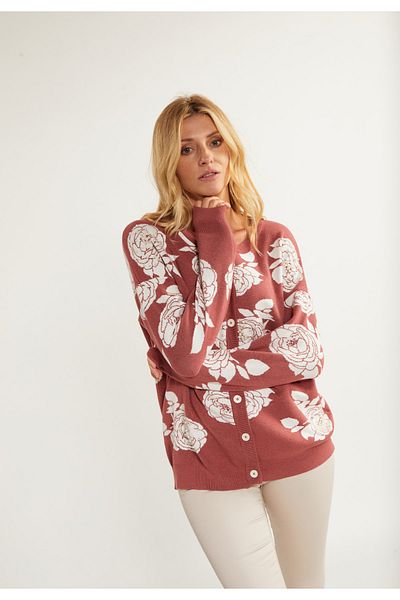 USHA Cardigan with pearls sivene
