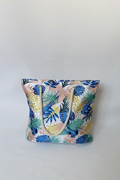 chantacim Bird Printed Beach Bag