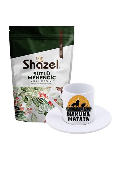 Shazel Menengic Coffee with Milk 200 Gr+ Hakuna Matata Turkish Coffee Cup