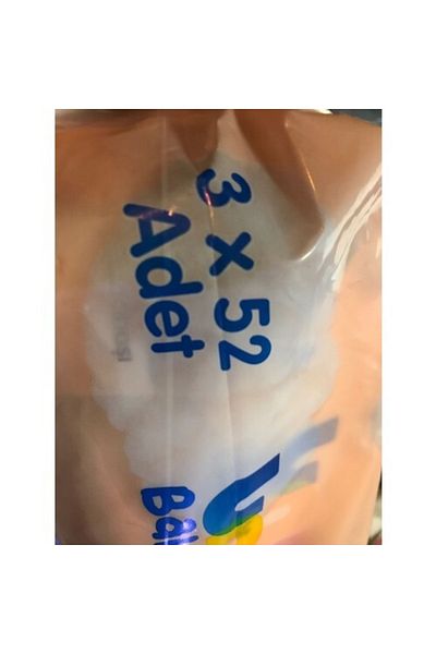 Uni Baby Family Wet Wipes 3 X 52 Sheets