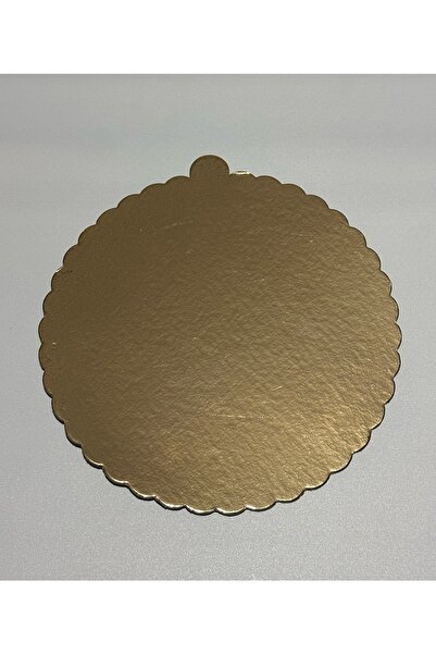 3KOL AMBALAJ 22 Cm Pasta Mendili Gold Tabaka 2mm Kalın 25'li