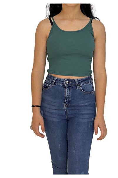 brusq Fitilli Crop Ince Askılı