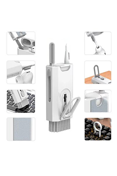 Nezih Case Temizlik Kiti Klavye Fırçası Kulaklık Temizleme Kalemi Sıvı Püskürtmeli Çok Fonksiyonlu Aparat Seti