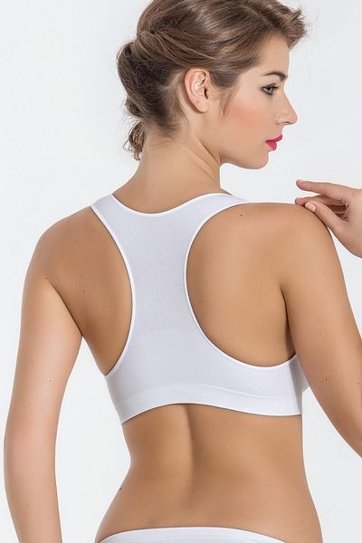 Miss Fit Αθλητικό σουτιέν με χοντρό λουράκι χωρίς καπάκι 1502