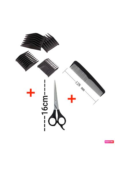 Moser 4 Pieces Hairdresser Set Shaving Set Machine Comb (1, 2, 3 AND 4 Numbers) Beard, Mustache Cutting Clipper Comb