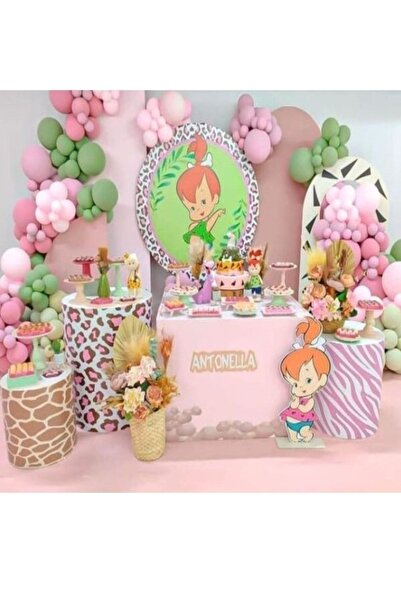 party mix Taş Devri Balon Zinciri Taş Devri Doğum Günü Konsepti