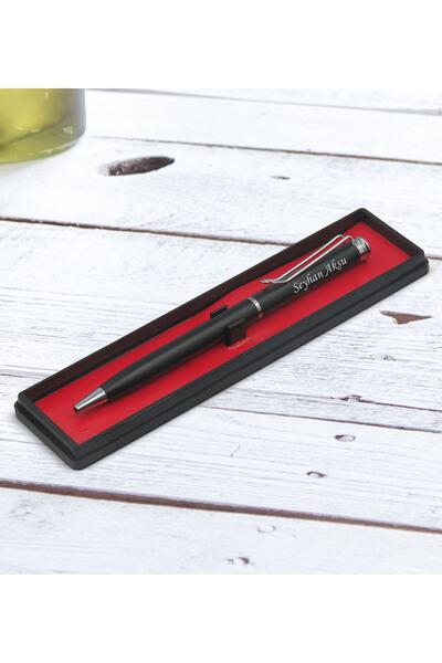 Bk Gift Kişiye Özel Isimli Siyah-gold Metal Tükenmez Kalem, Arkadaşa Hediye, ...