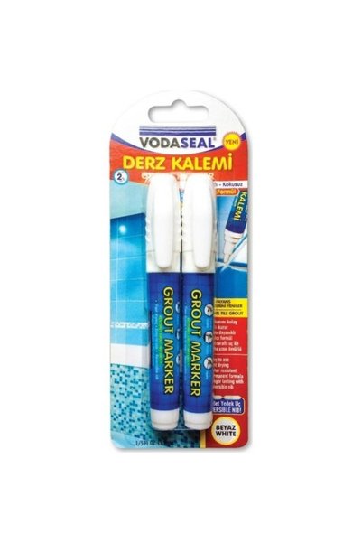TAYVİN Fayans Derz Kalemi Yedek Uçlu Beyaz 2 Li Set