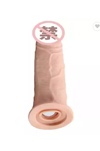 Sanal sağlık medikal ürünleri Gerçek Ten Dokuda 20 Cm Uzunluk 4 Cm Dolgulu Slikon Penis Kılıfı