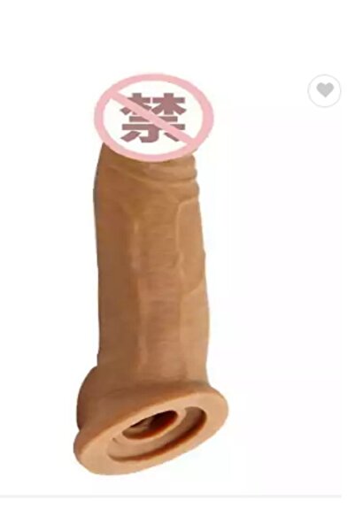 Sanal sağlık medikal ürünleri Gerçek Ten Dokuda 20 Cm Uzunluk 4 Cm Dolgulu Slikon Penis Kılıfı