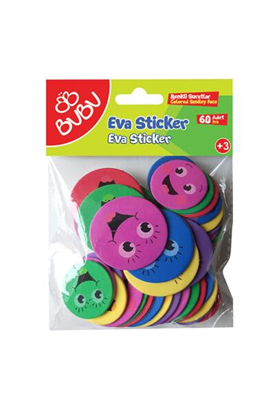Bubu Bu-bu Eva Sticker Renkli Suratlar -st0142